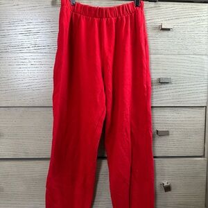 Vibrant Red Sweatpants